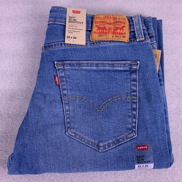 527 slim bootcut stretch jeans